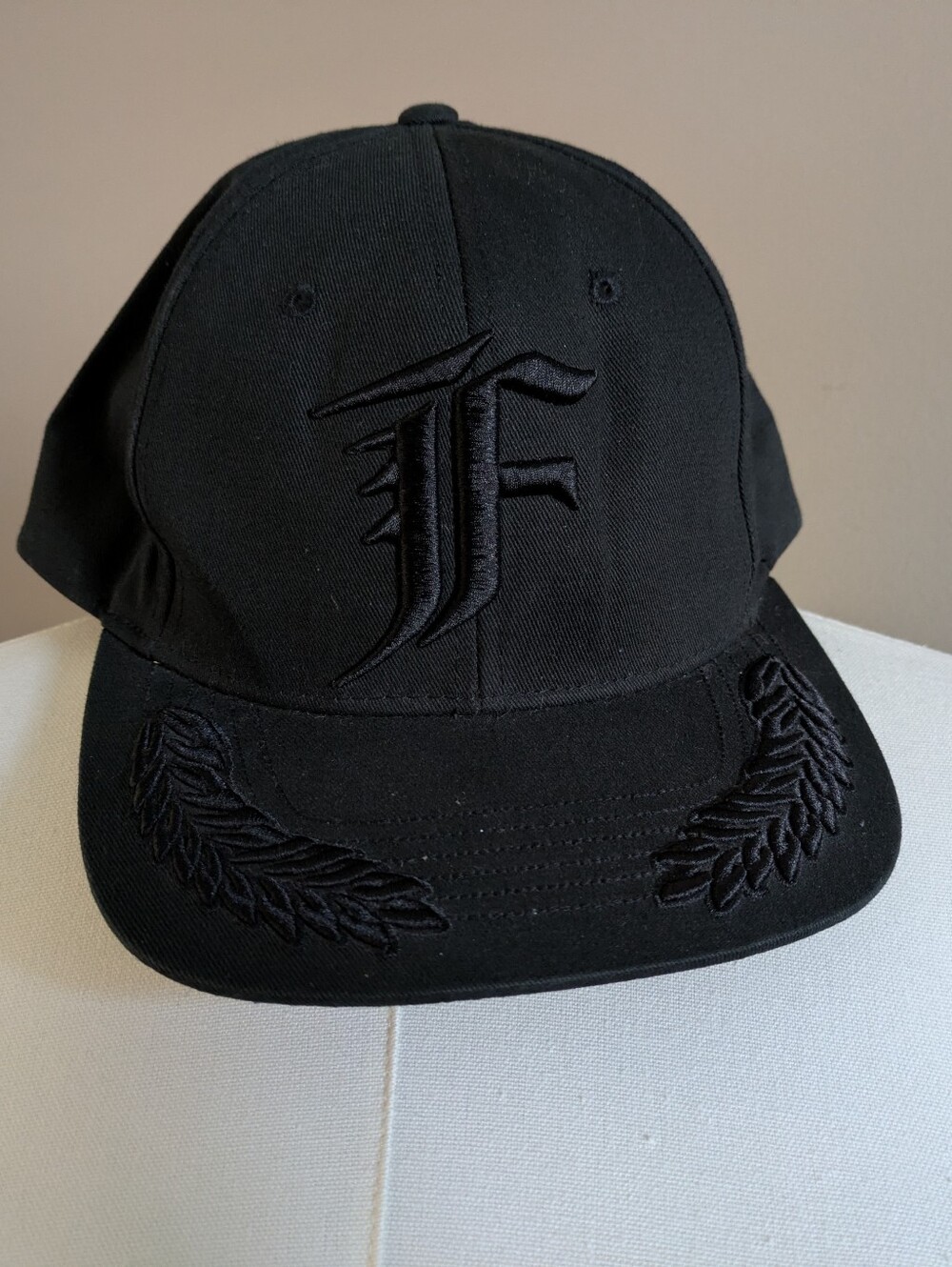 Fox Racing Black Embroidered FlexFit Snapback Baseball Cap Hat Adjustable OS